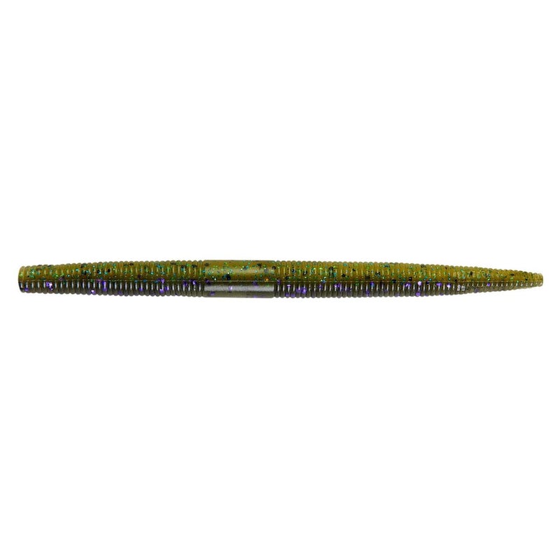 Yum Lures طُعم صيد السمك من البلاستيك الناعم متعدد الأغراض من Yum Lures Dinger - تصميم رائع من تكساس، نمط أحمق، كارولينا Rigged، Pitched، إلخ، Elders Magic، 4 بوصة - Image 2